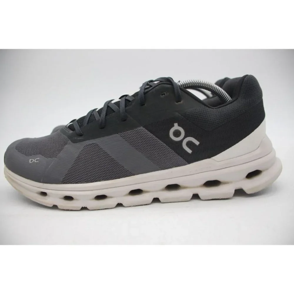 On Cloud Cloudrunner Men's Size 11.5 Black White Gray Running Shoes_6